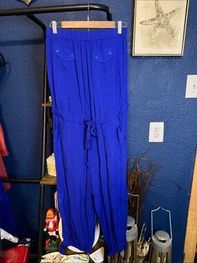 Women’s Royal Blue Utility Jumpsuit